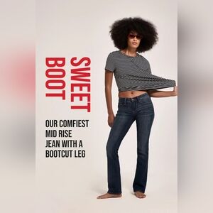 Lucky Brand Jeans Womens 14 32A Blue Sweet Mid Rise Boot Stretch Denim